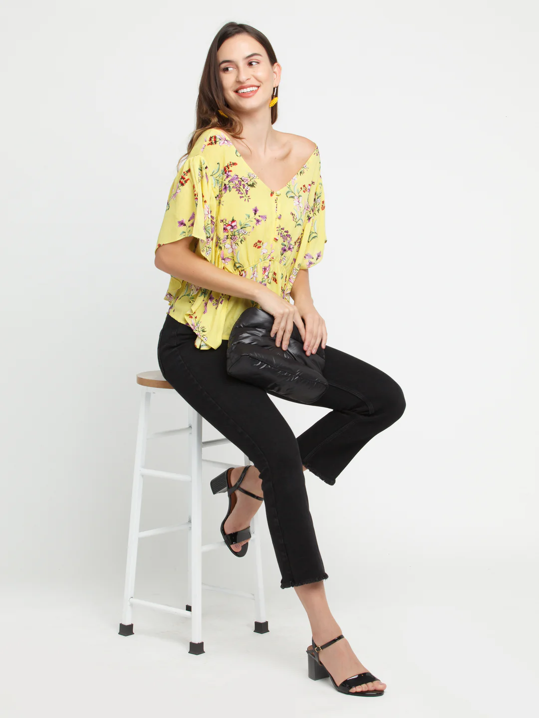 Yellow Printed Top - Image 5