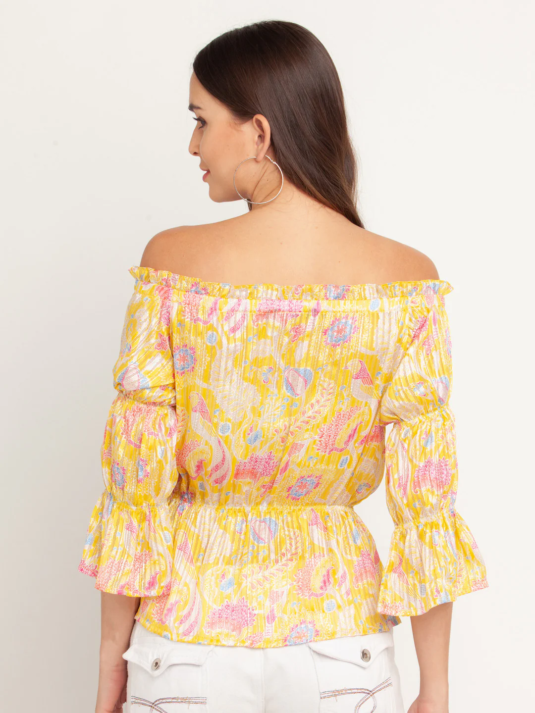 Yellow Printed Top - Image 4