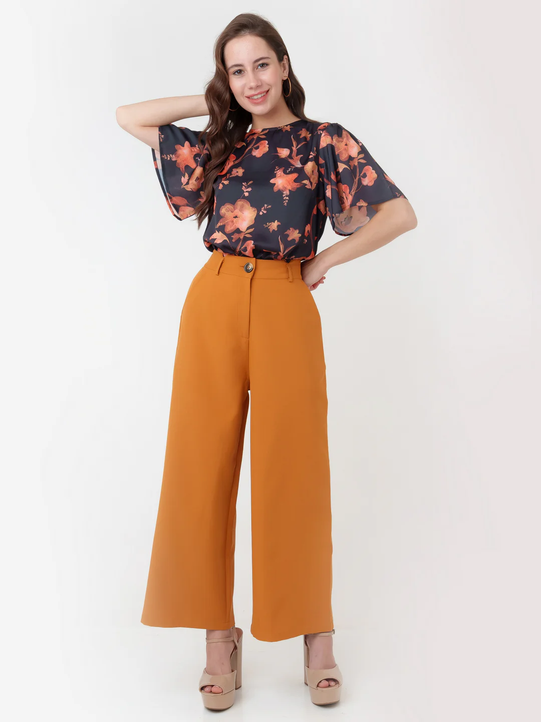 Yellow Solid Regular Trouser - Image 2