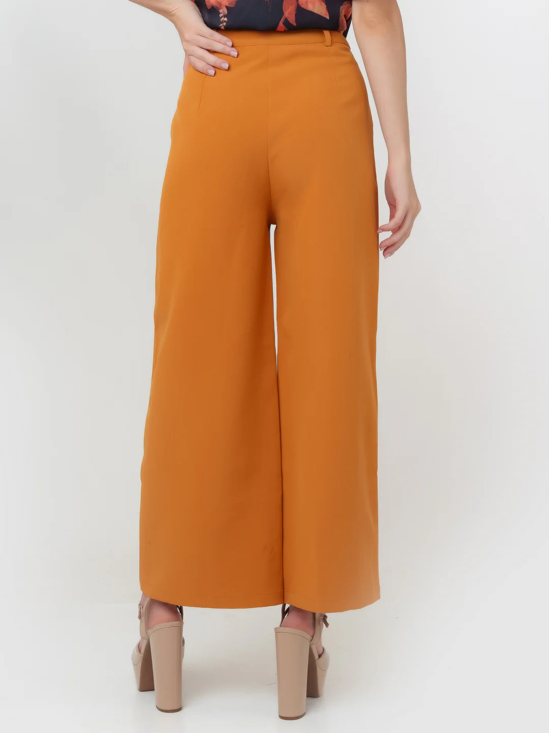 Yellow Solid Regular Trouser - Image 4