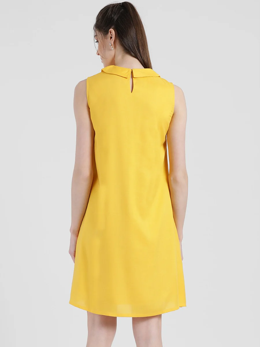 Yellow Solid A-Line Tunic - Image 4