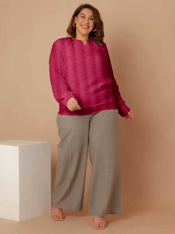 Fuschia Solid Regular Top