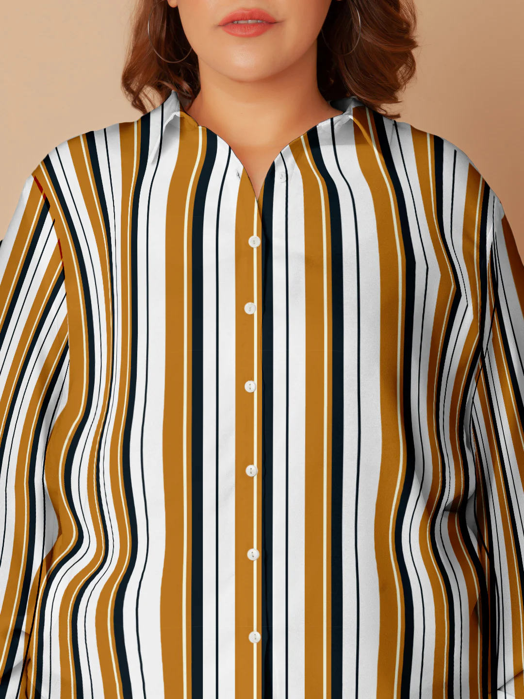 Multi-Colored Stripes Buttoned Shirt - Image 5