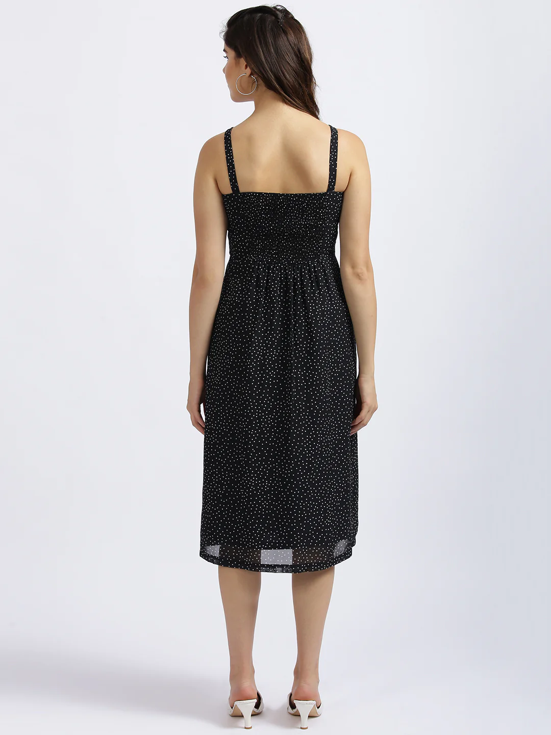 Black Printed Sheath Dress - Image 4