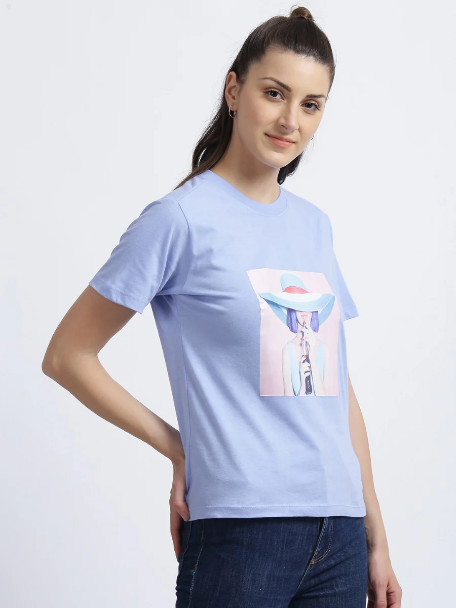 Blue Graphic T-Shirt - Image 4