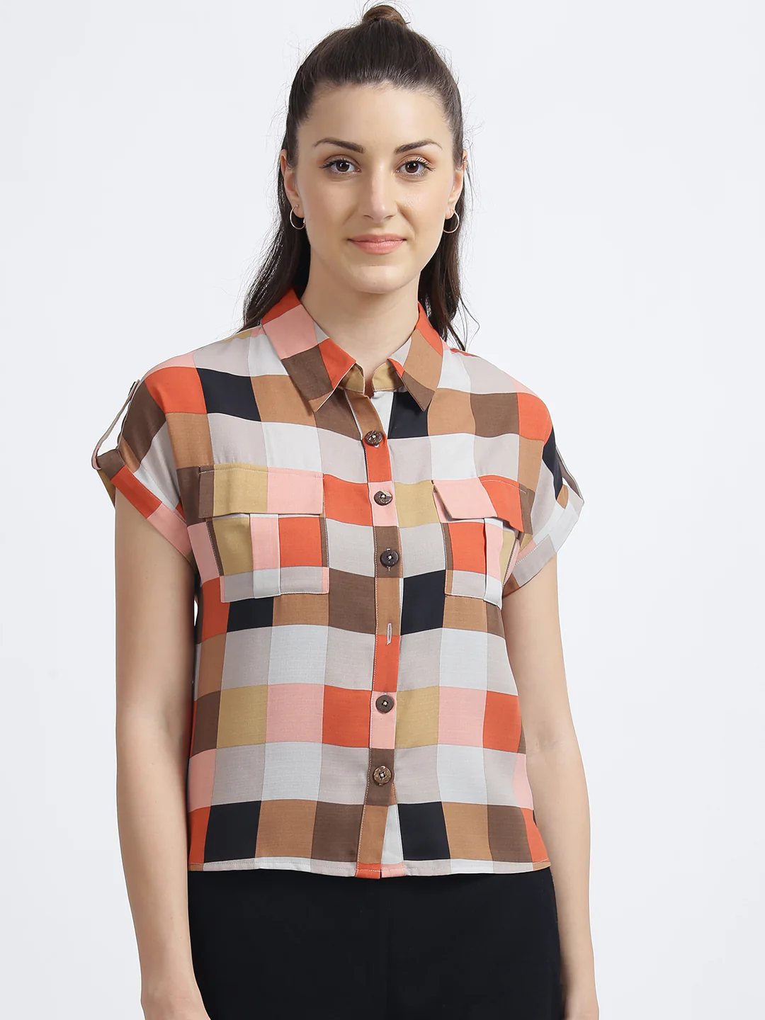Multi Checked Regular Shirt
