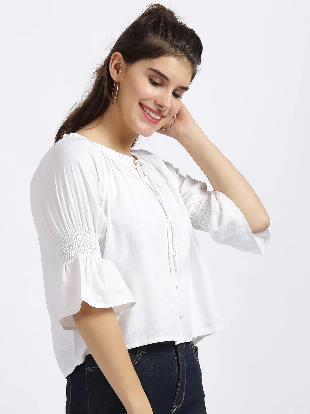 White Solid Top - Image 3