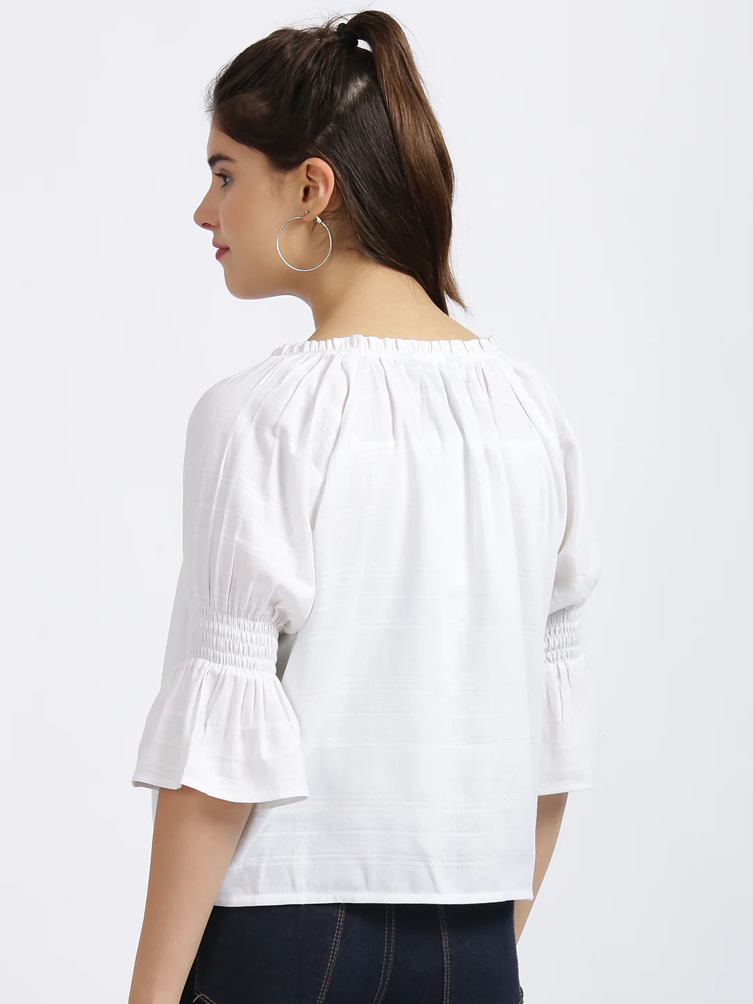 White Solid Top - Image 4