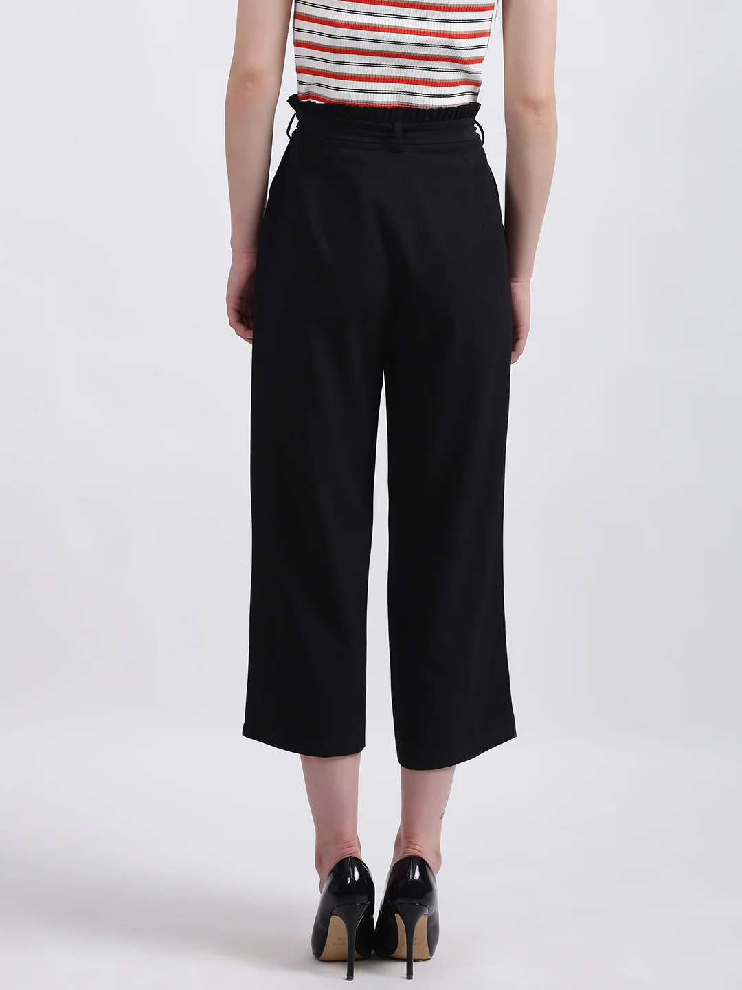 Black Solid Trouser - Image 4