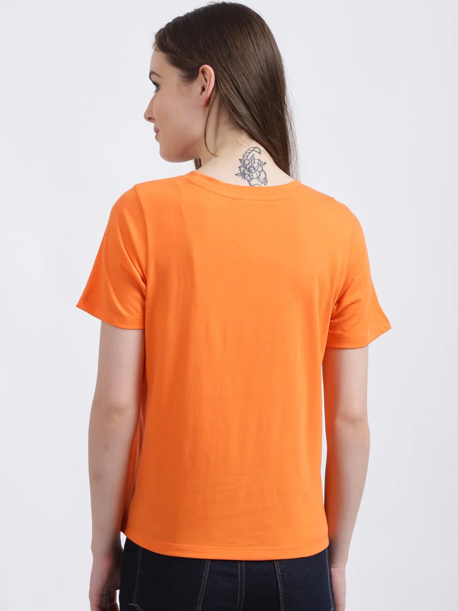 Orange Graphic Regular T-Shirt - Image 5