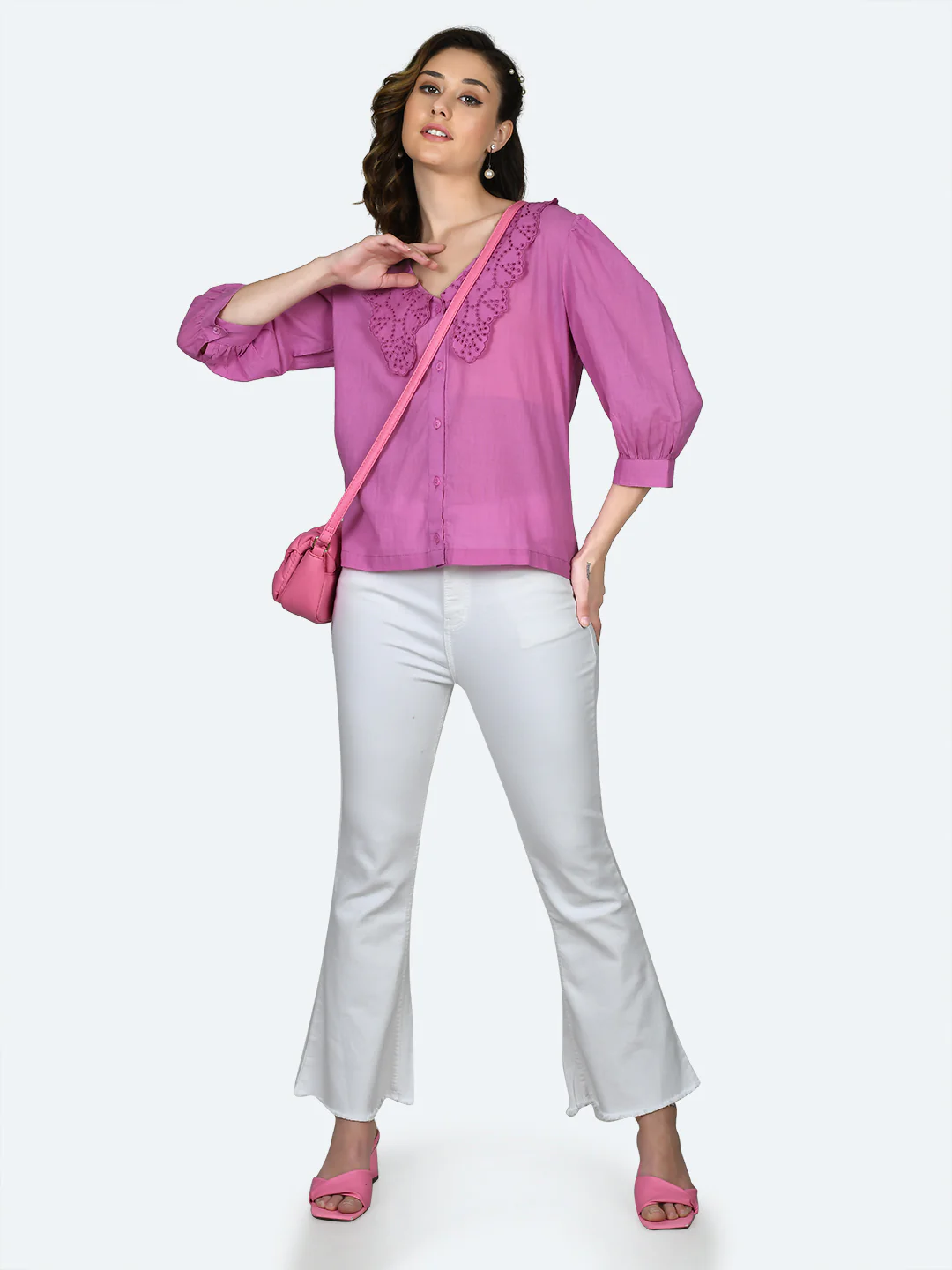 Pink Embroidered Top - Image 5