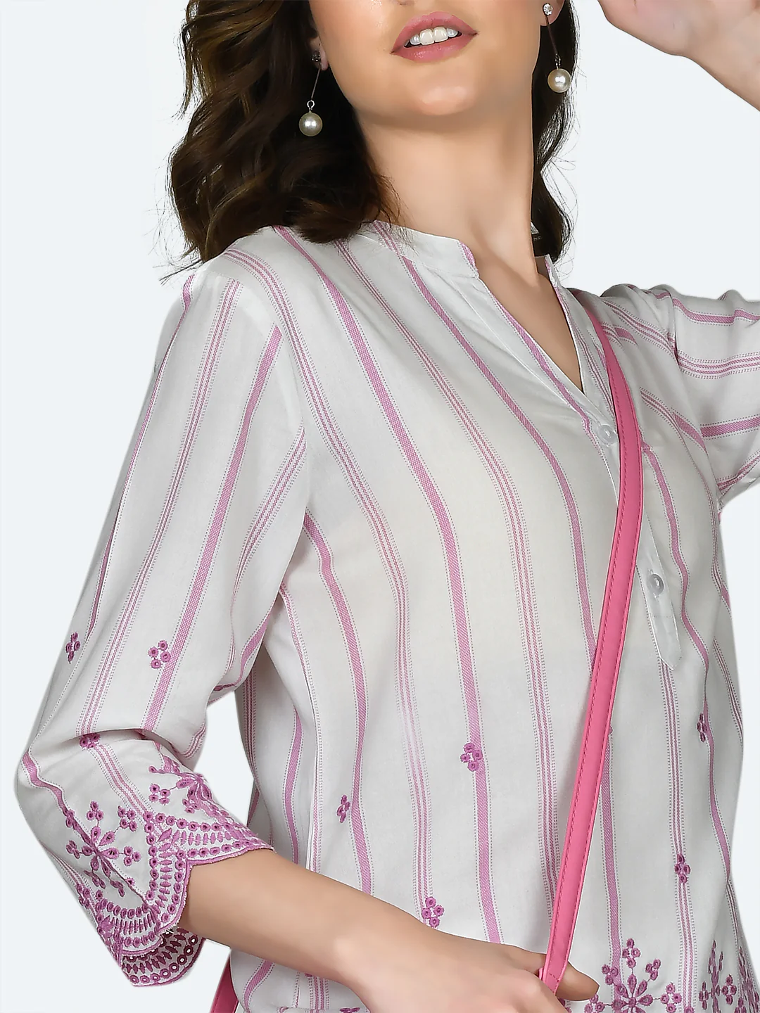 White Embroidered Top - Image 6