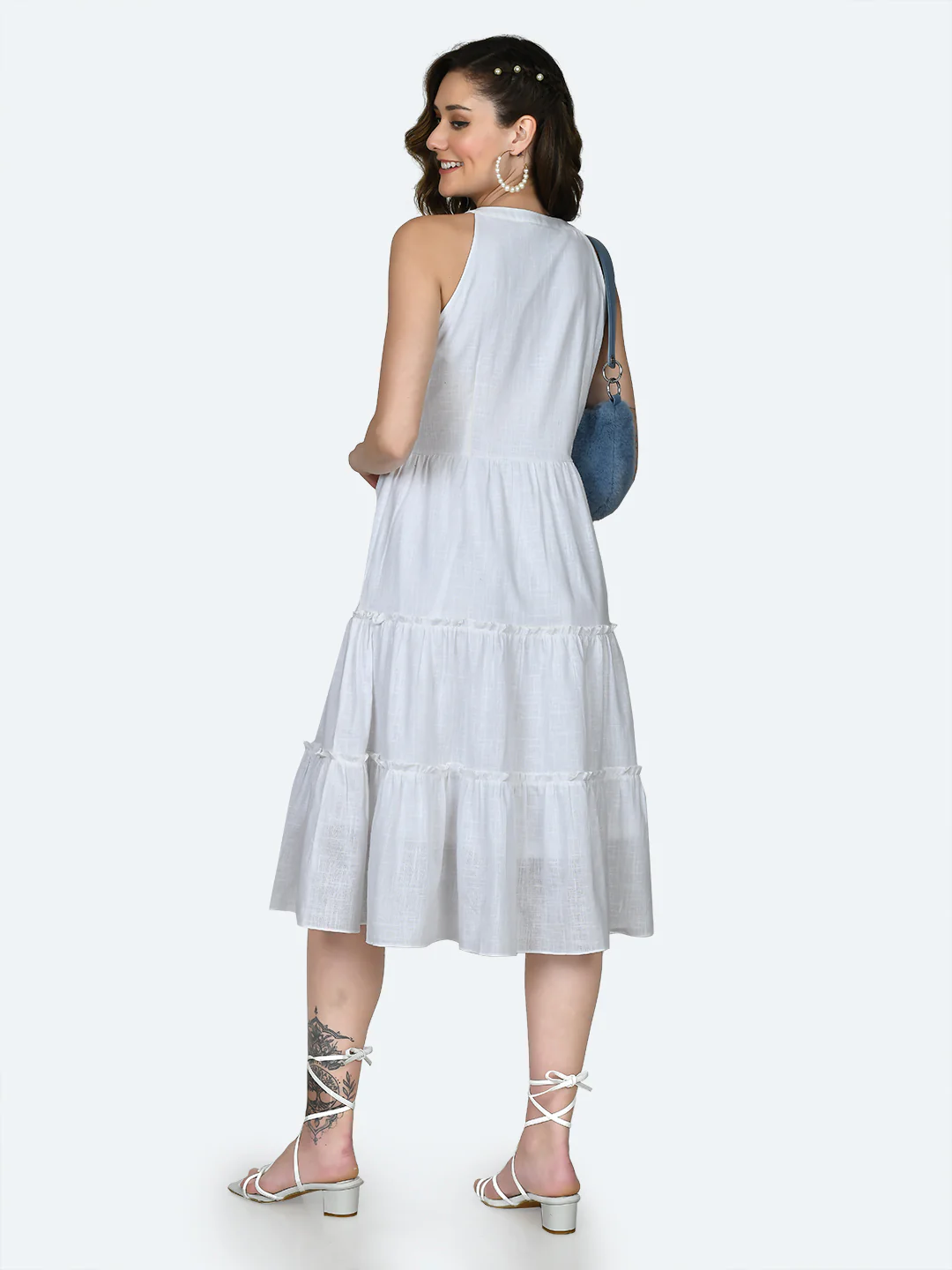 White Solid Midi - Image 4
