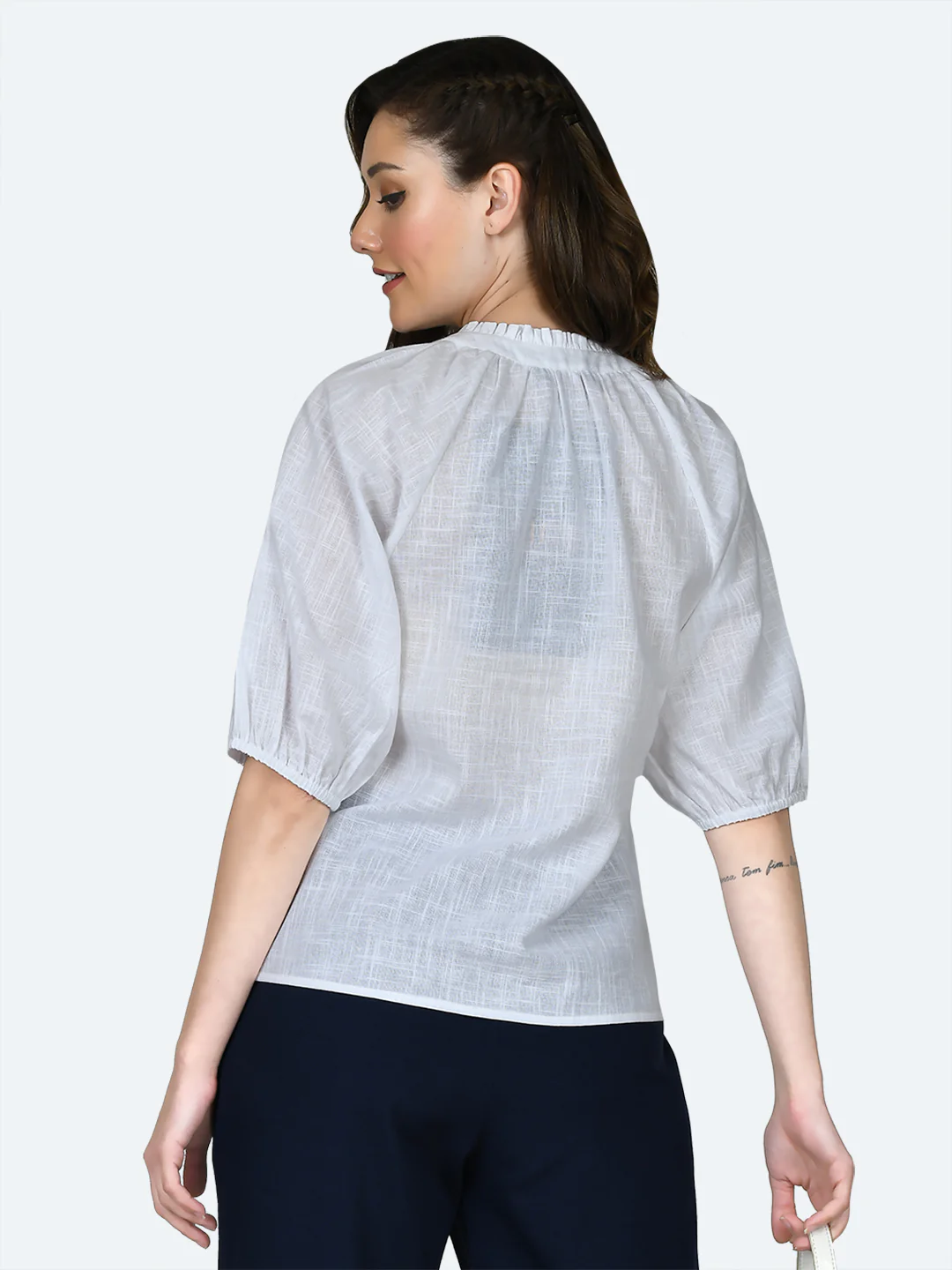 White Solid Top - Image 4
